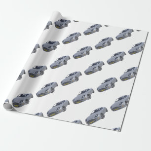 Super Spy Car in Silver Wrapping Paper