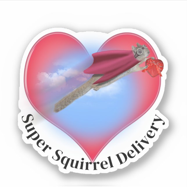Super Squirrel Delivery Valentine's Day (Front)