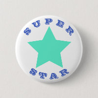 SUPER STAR | Big Teal Star Button