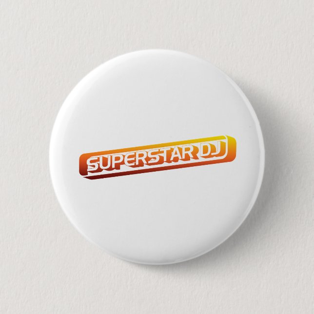 Super Star DJ 6 Cm Round Badge (Front)