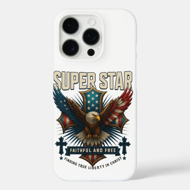Super Star Eagle Emblem Case-Mate iPhone Case (Back)