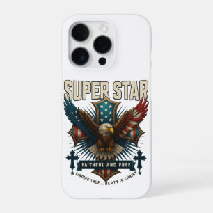 Super Star Eagle Emblem iPhone 16 Pro Case