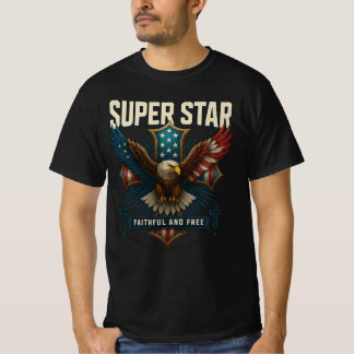 Super Star Eagle Emblem T-Shirt
