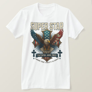 Super Star Eagle Emblem T-Shirt