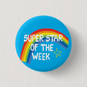 Super star of the week pin badge