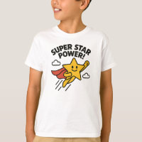 Super Star Power Cute Yellow Hero Design