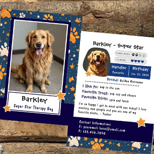 Super Star Therapy Animal Trading Card