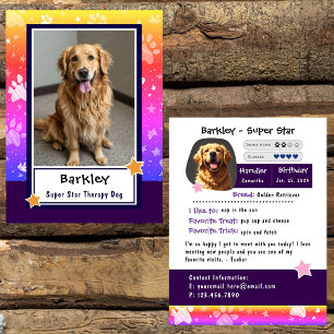 Super Star Therapy Animal Trading Card Rainbow