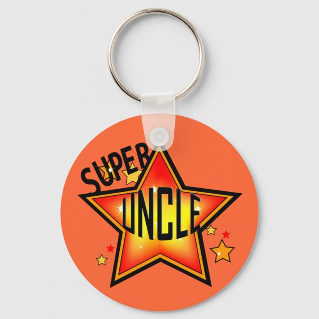 Super Star Uncle Funny Keychain (Front)