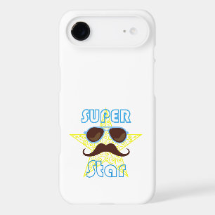 Super Star with sunglasses and moustache