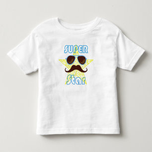 Super Star with sunglasses and moustache Toddler T-Shirt