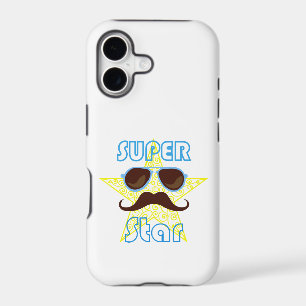 Super Star with sunglasses and mustache