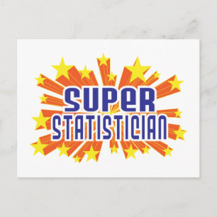 Super Statistician Postcard
