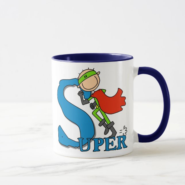 Super Stick Figure Hero Mug (Right)