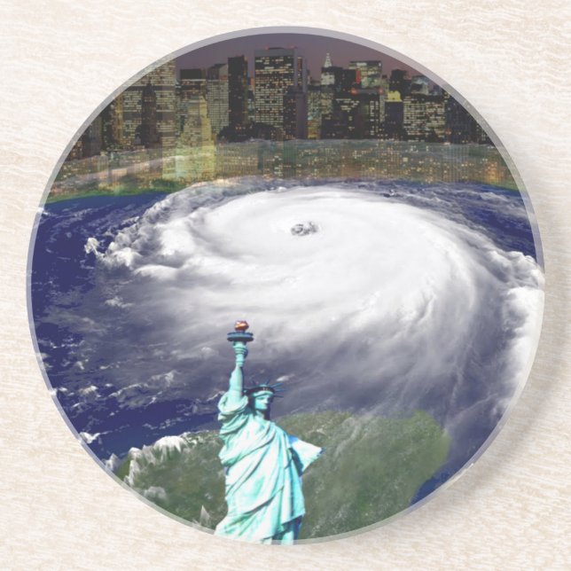 Super Storm Sandy 2012,Eye of the storm_ Coaster (Front)