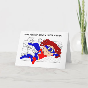 Super Student Card, Thank You from Teacher