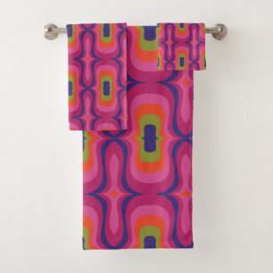 Super style mod 60s 70s towel set