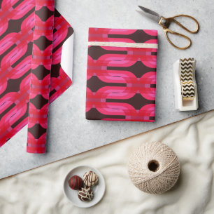 Super stylish and modern retro 60s 70s giftwrap wr wrapping paper