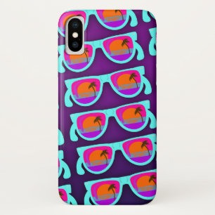 Super Sunset Shades Pattern iPhone X Case
