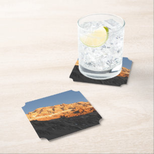 Super Sunset View, Mount Aconcagua, Argentina Paper Coaster