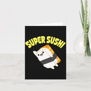 Super sushi kawaii anime japanese card