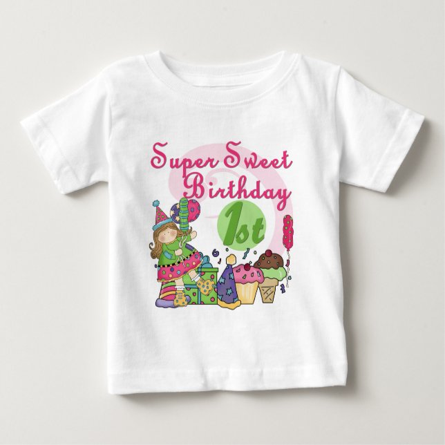 Super Sweet 1st Birthday T-shirts and Gifts (Front)