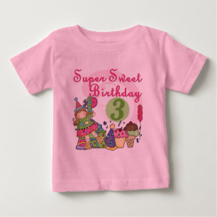 Super Sweet 3rd Birthday Tshirts and Gifts