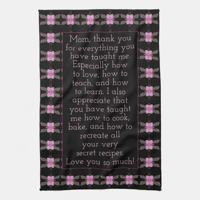 Super Sweet Gift For Mum Tea Towel (Vertical)