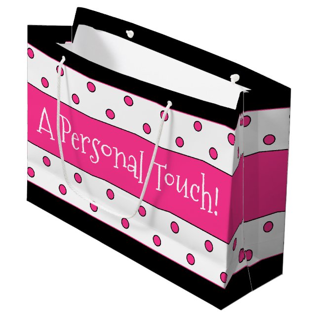 Super Sweet Paper Shopping Large Gift Bag (Front Angled)