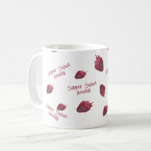 Super sweet Strawberry Personalised Coffee Mug