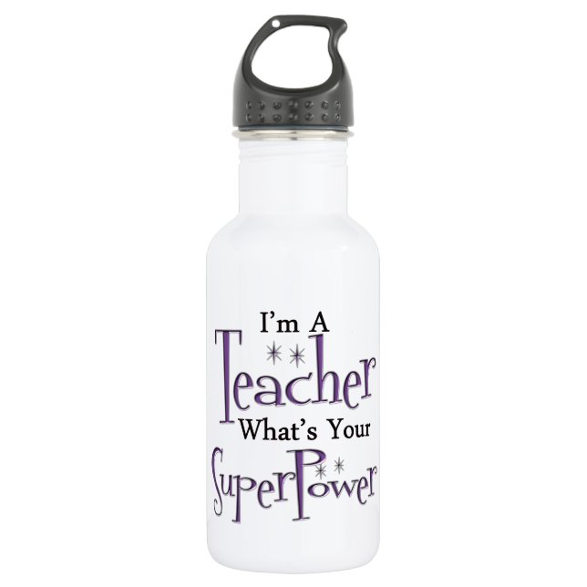 Super Teacher 532 Ml Water Bottle (Front)