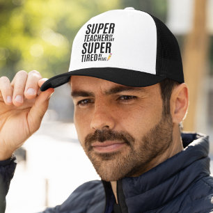 Super Teacher By Day Funny Teacher Trucker Hat