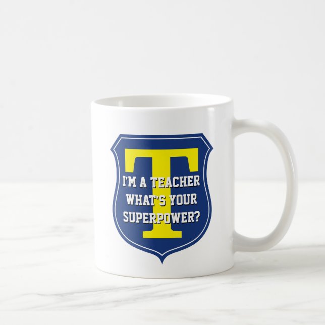 Super teacher mug | What's your superpower? (Right)