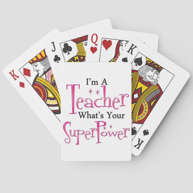 Super Teacher Playing Cards (Back)