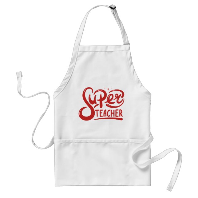 Super Teacher Standard Apron (Front)