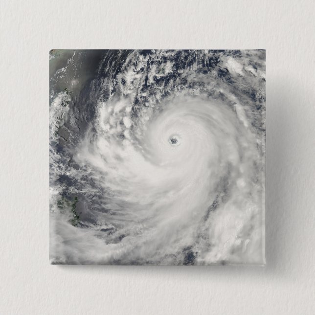 Super Typhoon Man-Yi 15 Cm Square Badge (Front)