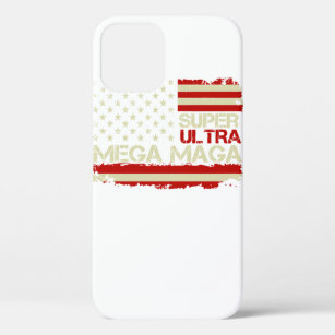Super Ultra Mega Maga American Flag Anti Biden Pro iPhone 12 Case