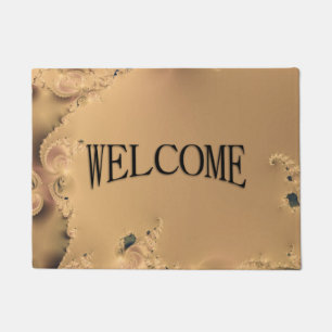 Super Unique Antique Gold Welcome Doormat