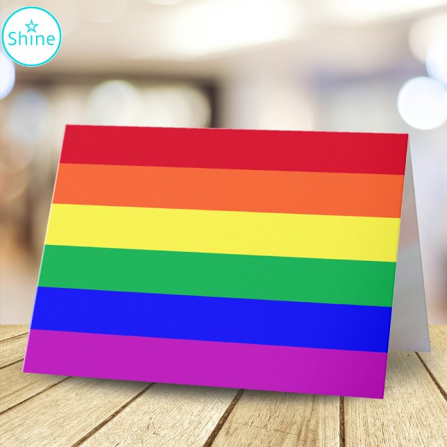 Super Vivid Vibrant Colour Custom Text Rainbow Fla Card (Creator Uploaded)