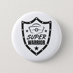 Super Warrior Nurse 6 Cm Round Badge