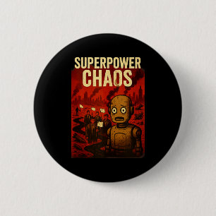 Super Wer Chaos Dystoan Satire War Consequences Gi 6 Cm Round Badge