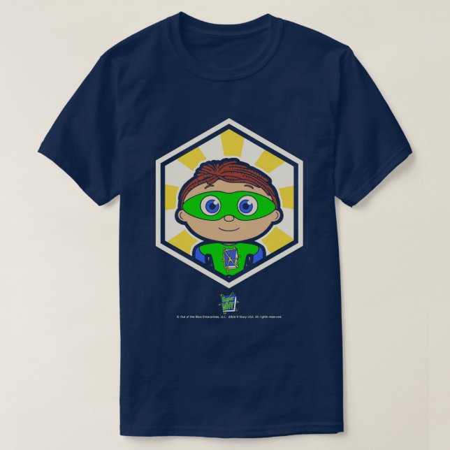 Super Why Starbust Badge Whyatt T-Shirt (Design Front)