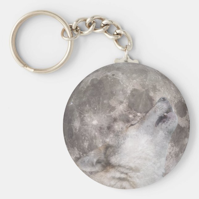 Super Wolf Moon Key Ring (Front)