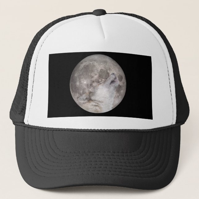 Super Wolf Moon Trucker Hat (Front)
