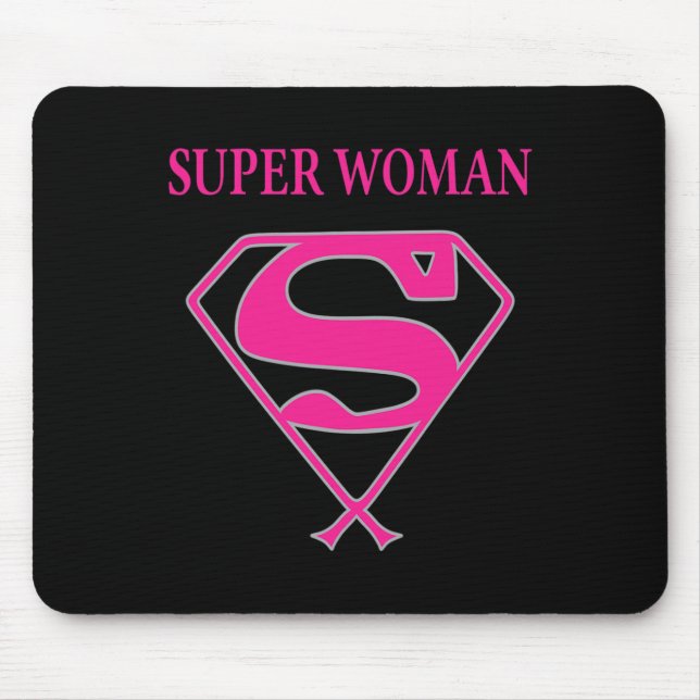 Super Woman (Breast Cancer Awareness)  Mouse Pad (Front)