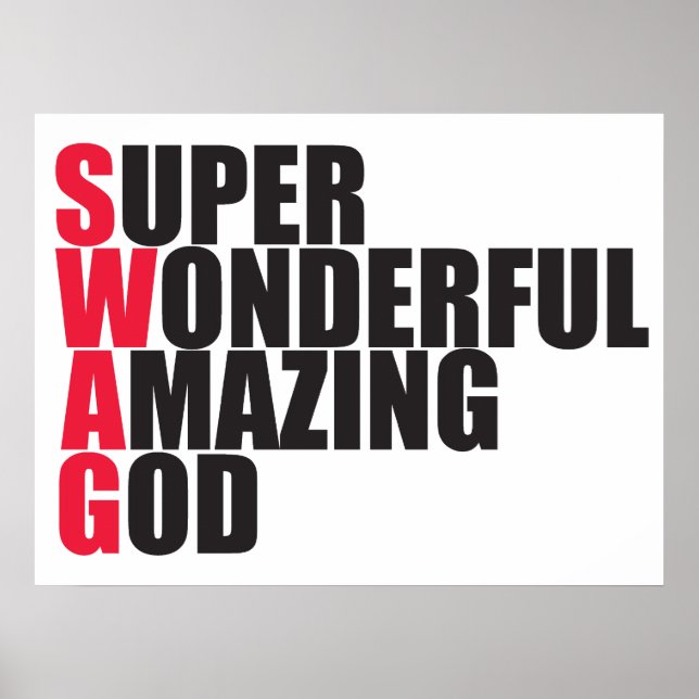Super Wonderful Amazing God Poster (Front)