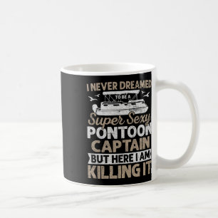Super Y Pontoon Captain Gifts Funny Pontoon Boat B Coffee Mug