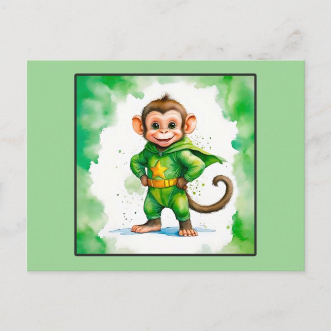 superaffe holiday postcard (Front)