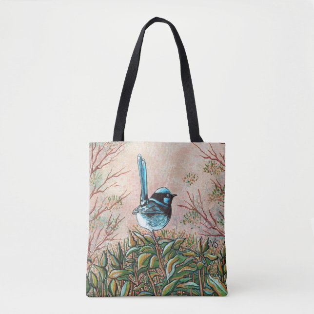 Superb Fairy Wren Tote Bag (Front)