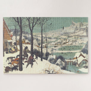 Superb "Hunters in the Snow" Pieter Bruegel 1565, Jigsaw Puzzle